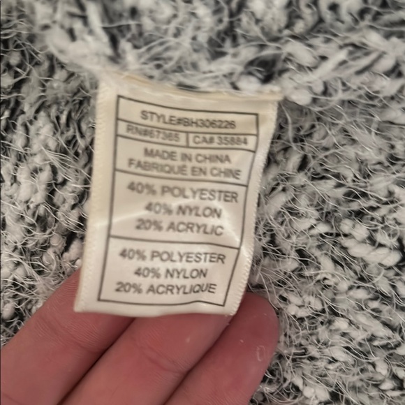 BB Dakota Gray Oversized Long Cardigan with Chunky Knit and Shawl Collar - Picture 5 of 6